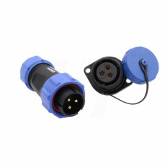 Hangton sp21 3 Broches Aviation Rond connecteur en Plastique mâle Femelle 30A Anti - poussière 12awg Alimentation Industrielle A