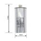 HUABAN 2 Pièces 40 uF Condensateur de démarrage CBB65 450V 50/60Hz Coquille en aluminium pour climatiseur HUABAN 2 Pièces 40 uF Condensateur de démarrage CBB65 450V 50/60Hz Coquille en aluminium pour climatiseur