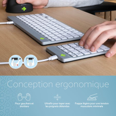 R-Go Break, Clavier numérique, USB Numpad Externe, Pavé numérique Clavier supplémentaire, avec Logiciel de Pause Anti-RSI, Filai