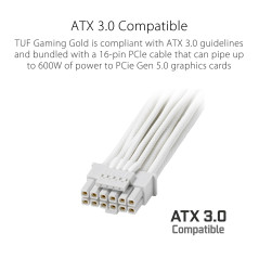 Asus - Alimentation TUF Gaming 1000G White Edition