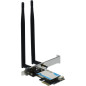 Inter-Tech Adaptateur Wi-FI 6 PCIe EP-134, antenne Bluetooth 5.2 Inter-Tech Adaptateur Wi-FI 6 PCIe EP-134, antenne Bluetooth 5.2