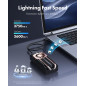 GRAUGEAR Boîtier SSD M.2 Externe [40 Gbit/s] en Aluminium pour NVMe PCIe 4x4 M2 2280, USB 4.0, Câble USB-C 40 Gbps, M-Key, Refro