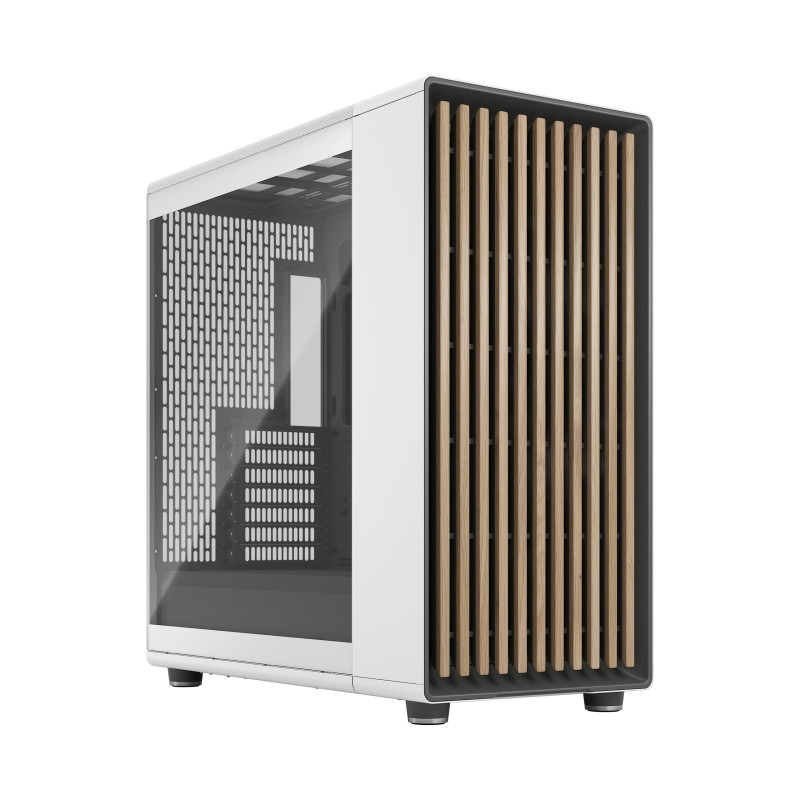 Fractal Design North XL Chalk White TG- Boîtier PC Gaming Grande Tour EATX à Flux d'air – Trois Ventilateurs Aspect PWM de 140 m