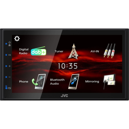 JVC KW-M180DBT -Autoradio multimédia avec écran capacitif 17,3 cm (6,8 Pouces) Démarrage Rapide et Mirroring Android Via USB (4