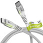 Goobay 70193 Cavo di ricarica rapida USB C 60W 20V / 1m / Cavo in tessuto estremamente resistente / Cavo USB C da 480 Mbit / Cav Goobay 70193 Cavo di ricarica rapida USB C 60W 20V / 1m / Cavo in tessuto estremamente resistente / Cavo USB C da 480 Mbit / Cav