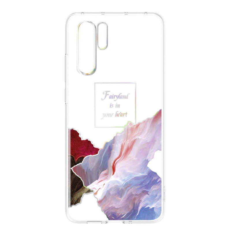 HUAWEI Coque Rigide Transparente pour P30 Pro Floating Fairyland HUAWEI Coque Rigide Transparente pour P30 Pro Floating Fairyland