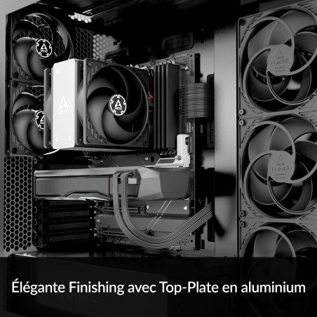 ARCTIC Freezer 36 CO- Refroidisseur CPU monotour avec push-pull, deux ventilateurs P 120 mm à pression optimisée, Double rouleme