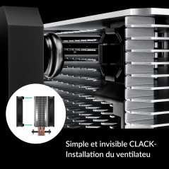 ARCTIC Freezer 36 CO- Refroidisseur CPU monotour avec push-pull, deux ventilateurs P 120 mm à pression optimisée, Double rouleme