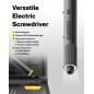 HOTO Kit Tournevis Électrique Précision Pro,48 en 1 Kit Tournevis de precision,Lumière Circulaire LED,26 Embouts Magnétiques et 