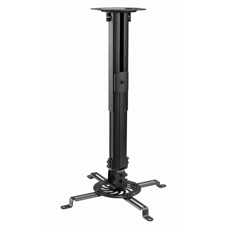 Gembird Adjustable Ceiling Mount for Projectors/Beamers - Full Motion, Tilt, Swivel, Rotate, Black Steel - Ideal for Home Cinema Gembird Adjustable Ceiling Mount for Projectors/Beamers - Full Motion, Tilt, Swivel, Rotate, Black Steel - Ideal for Home Cinema