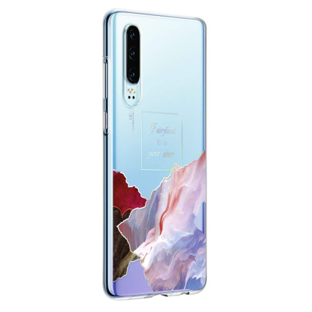 HUAWEI Coque Rigide Transparente Floating Fairyland pour P30