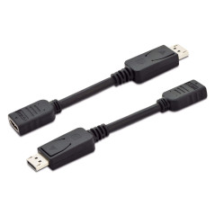 Digitus Displayport Câble Adaptateur 0,15 m Noir