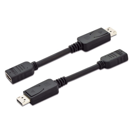 Digitus Displayport Câble Adaptateur 0,15 m Noir