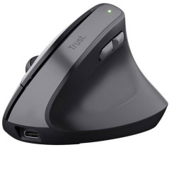 Souris USB sans fil Trust - Design ergonomique - Voyants LED - 6 boutons - Noir