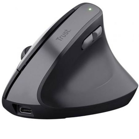 Souris USB sans fil Trust - Design ergonomique - Voyants LED - 6 boutons - Noir