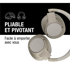 Fresh 'n Rebel Clam Core Casque Bluetooth Supra-Auriculaire avec Microphone ENC (appels Parfaits), Casque sans Fil avec Contrôle
