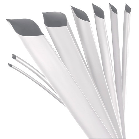ISOLATECH Gaine thermorétractable au mètre, blanche avec adhésif Ø 30mm 2 mètres Kit 3:1 Polyoléfine pour l'isolation de câbles