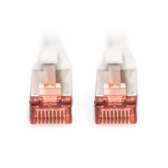 DIGITUS Câble LAN Cat 6-10m - RJ45 Câble réseau - S/FTP blindé - Compatible Cat 6A & Cat 7 - Gris