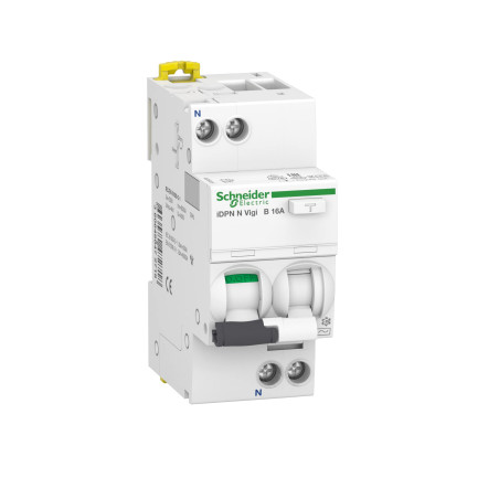 SCHNEIDER Elec PBT – Dit 51 24 – Commutateur iDPN neutre Vigi 16 A b 30 mA Type-A Blanc