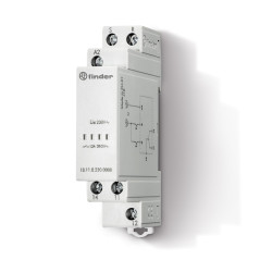 Finder 131182300000PAS Relais bistable modulaire 230 Vac avec Inverseur 12 A montage Rail 35 mm Commande Set/Reset