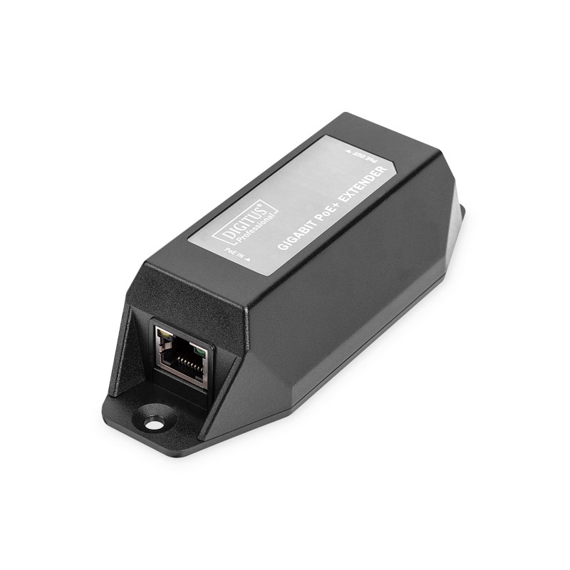 DIGITUS PoE+ Répéteur – Puissance PoE 22 W – Portée 100 m – Cascadable jusqu'à Une portée Totale de 500 m (4 appareils) – Power DIGITUS PoE+ Répéteur – Puissance PoE 22 W – Portée 100 m – Cascadable jusqu'à Une portée Totale de 500 m (4 appareils) – Power