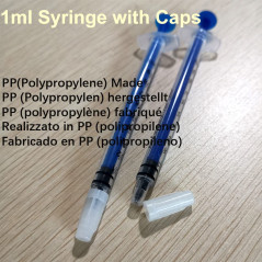 Gebildet 100pcs 1ml Seringue (sans aiguille) avec Casquettes, Jetables en Plastique Seringue, pour Nourrir Petit Animal avec des