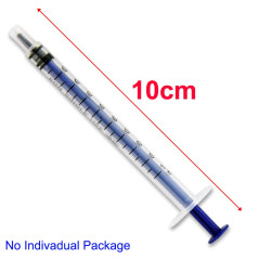 Gebildet 100pcs 1ml Seringue (sans aiguille) avec Casquettes, Jetables en Plastique Seringue, pour Nourrir Petit Animal avec des
