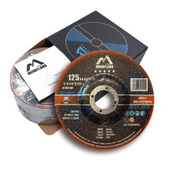 Merryland Disque à Ébarber 125 Métal Acier Fer, 125 X 6,0 mm Disque à Meuler 10 Pièces, Disque de Meulage pour Meuleuse d'Angle,