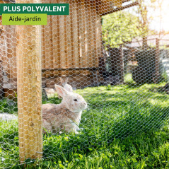 Windhager Treillis galvanisé pour Petits Animaux 0,5 x 10 m, Environ 13 mm