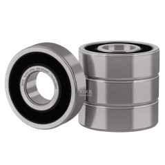 XiKe 4 pièces 6000-2RS Roulement à billes 10x26x8mm, Chromé acier et Double scellé et Pré-lubrifié, 6000RS Roulements à billes à