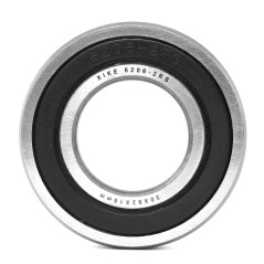 XiKe 4 pièces 6000-2RS Roulement à billes 10x26x8mm, Chromé acier et Double scellé et Pré-lubrifié, 6000RS Roulements à billes à