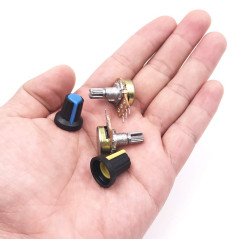 GTIWUNG 20Pcs B5K B10K B20K B50K B100K Kit Linéaire Rotatif Potentiomètre, Potentiomètre Rotatif, Potentiomètre Linéaire 3 Borne