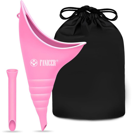 Yagaspantery Urinoir Femme, Pisse Debout pour Femme,Urinoir Portable pour Femme réutilisable,Urinoir en Entonnoir pour en Plein