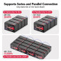 NASTIMA Batterie Rechargeable 12V 8Ah LiFePO4 avec Protection BMS et Cycle Profond 4000, adaptée aux Kits de Panneaux solaires, 