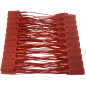 DEFATEX - Sceau de sécurité - Rouge - Polypropylène - Rectangulaire - 20.3 cm x 3.15 cm x 0.6 cm - Numérotation progressive - Lo DEFATEX - Sceau de sécurité - Rouge - Polypropylène - Rectangulaire - 20.3 cm x 3.15 cm x 0.6 cm - Numérotation progressive - Lo