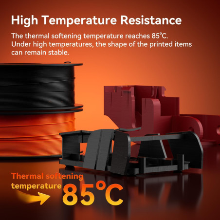 kexcelled ABS Filament pour Imprimante 3D 1,75 mm +/- 0,03 mm, Résistant à Haute Température et Durable, Convient à la Plupart d