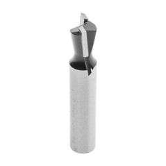 ENT 15962 Fraise queue d'arronde Carbure, Queue (S) 8 mm, Diamètre (D) 9,5 mm, NL 9,5 mm, E 9°, SL 32 mm, sans arraseurs