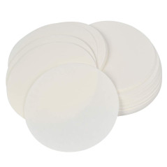 TIMESETL 100 Pcs Papier Filtre de Laboratoire, Filtres de Laboratoire Ronds Diamètre 11cm, Disques Filtrants en Papier à Débit M