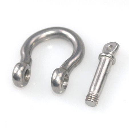 8pcs M8 La manille d'anneau d'arc de D ferme à clef l'acier inoxydable 304 pour le gréement résistant, transportant, manilles de