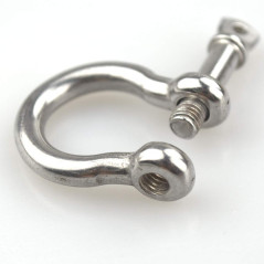 8pcs M8 La manille d'anneau d'arc de D ferme à clef l'acier inoxydable 304 pour le gréement résistant, transportant, manilles de