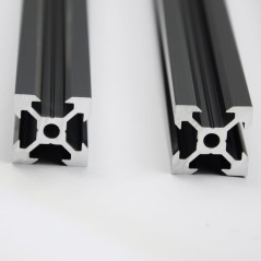 Iverntech 4 pièces 400mm 2020 V Type noir Norme européenne anodisé Rail linéaire profilé en aluminium Extrusion pour imprimante 