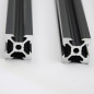Iverntech 4 pièces 400mm 2020 V Type noir Norme européenne anodisé Rail linéaire profilé en aluminium Extrusion pour imprimante 