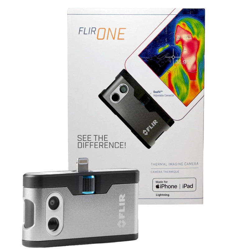 Flir One - Caméra Thermique pour Smartphones iOS (iPhone 14 ET Versions Antérieures avec Port Lightning), Super Résolution 240x1 Flir One - Caméra Thermique pour Smartphones iOS (iPhone 14 ET Versions Antérieures avec Port Lightning), Super Résolution 240x1