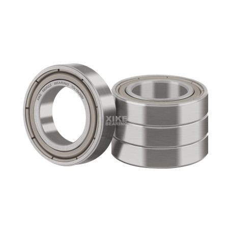 XiKe 4x Roulements à billes 6800ZZ 10x19x5mm, Acier à roulements 100Cr6 et Prélubrifié, Double Étanchéité Métallique, 6800-2Z Ro