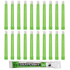 Cyalume SnapLight Vert 15cm Bâton Lumineux Glow Stick Light Stick Fluorescent Durée 12 heures (Boîte de 20)