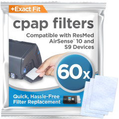 resplabs Filtres CPAP pour ResMed AirSense 10 et AirCurve 10-60 Filtres Jetables de Remplacement - Compatible S9