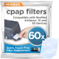 resplabs Filtres CPAP pour ResMed AirSense 10 et AirCurve 10-60 Filtres Jetables de Remplacement - Compatible S9 resplabs Filtres CPAP pour ResMed AirSense 10 et AirCurve 10-60 Filtres Jetables de Remplacement - Compatible S9