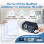 resplabs Filtres CPAP pour ResMed AirSense 10 et AirCurve 10-60 Filtres Jetables de Remplacement - Compatible S9 resplabs Filtres CPAP pour ResMed AirSense 10 et AirCurve 10-60 Filtres Jetables de Remplacement - Compatible S9