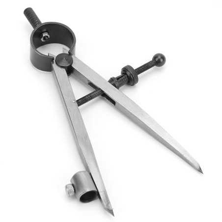 Diviseur d'Aile, Compas à Étrier de Diviseur à Ressort de Précision Réglable et Verrouillable avec Outil Rotatif pour Porte-Styl