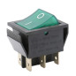CABLEPELADO - Interrupteur à bascule ON-OFF DPDT 6 broches | Interrupteur 6 bornes | 16 A 250 V CA | Lumière verte CABLEPELADO - Interrupteur à bascule ON-OFF DPDT 6 broches | Interrupteur 6 bornes | 16 A 250 V CA | Lumière verte